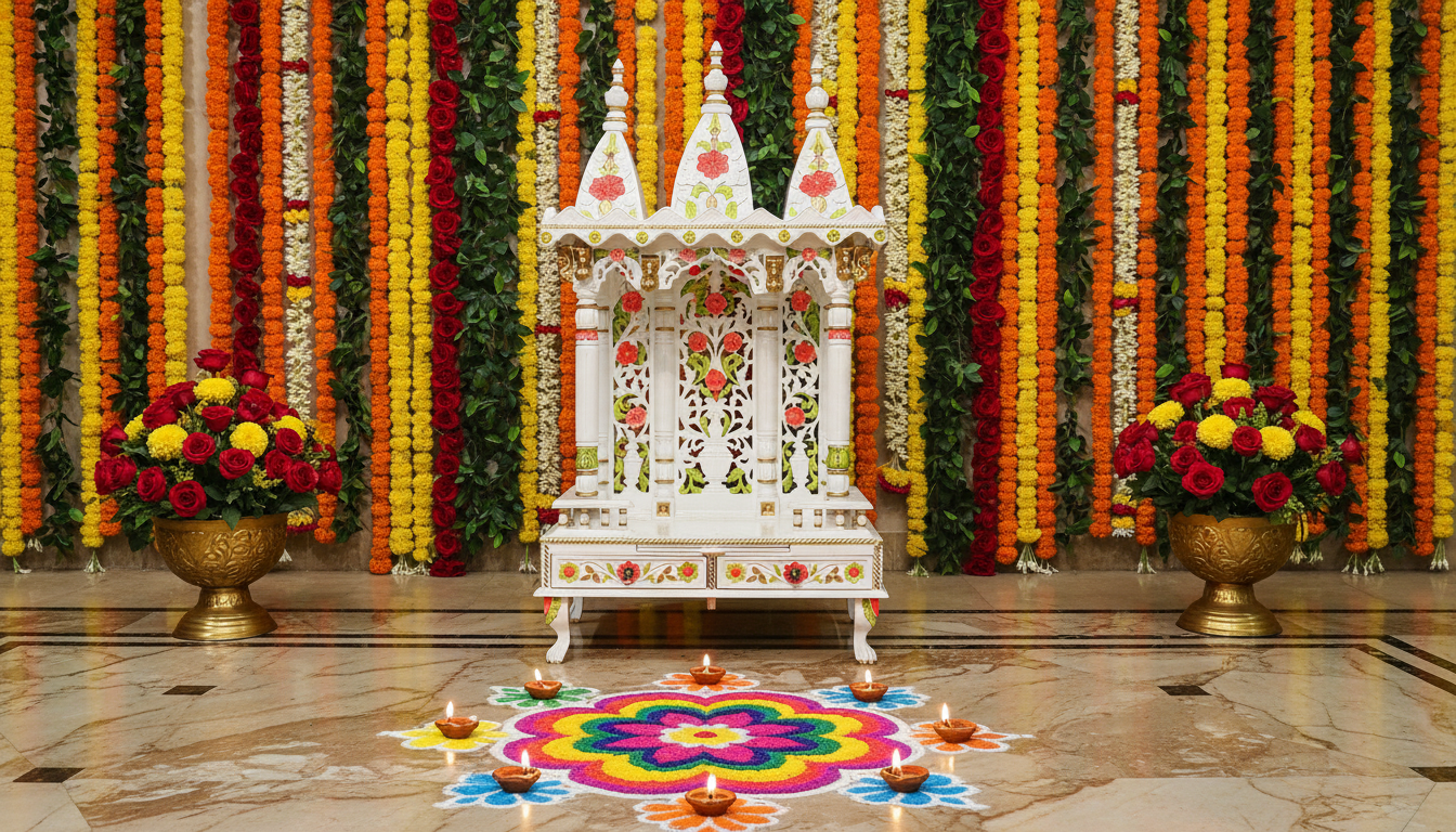 Traditional Wooden Temple Designs with a Royal Touch